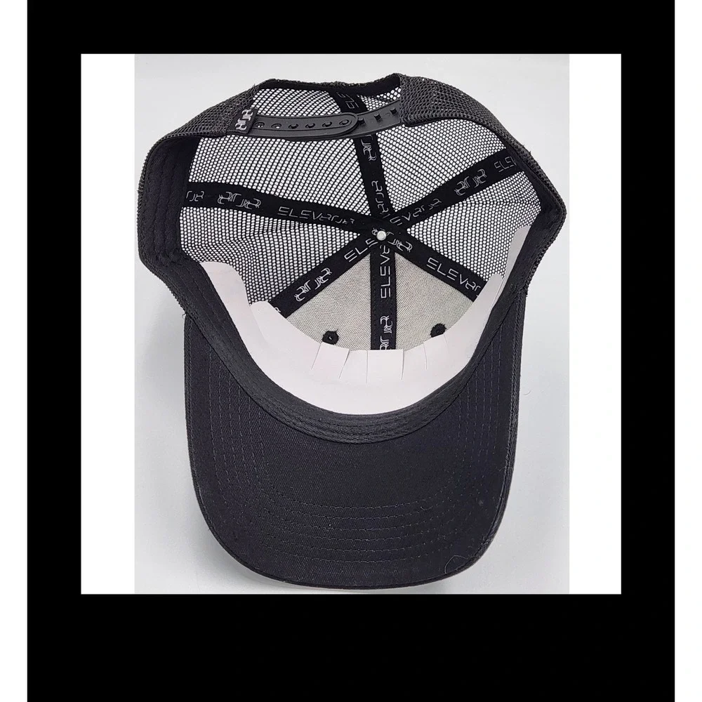 F140 Trucker Hat Black Mesh Snapback‎ Cap Embroidered Logo Adjustable Adult